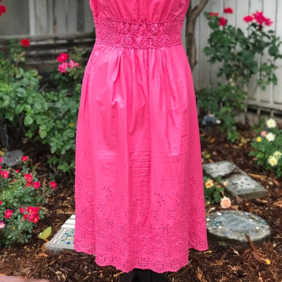 Charter Club Cotton Eyelet Sheath Dress - Picture 4 of 5